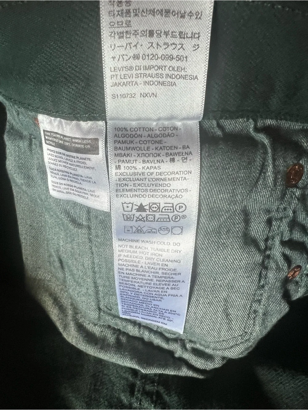 Levi's 501 Regular Fit‎ Jeans-Size 38x30